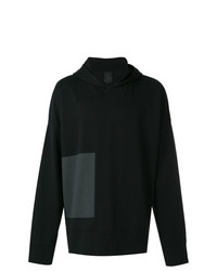 schwarzer Pullover mit einem Kapuze von Thom Krom
