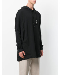 schwarzer Pullover mit einem Kapuze von Damir Doma