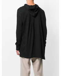 schwarzer Pullover mit einem Kapuze von Damir Doma