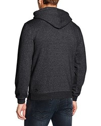 schwarzer Pullover mit einem Kapuze von Tom Tailor Denim