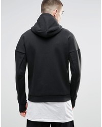 schwarzer Pullover mit einem Kapuze von adidas