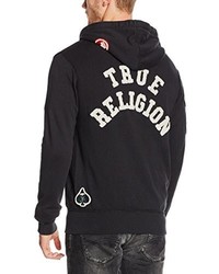 schwarzer Pullover mit einem Kapuze von True Religion