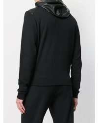 schwarzer Pullover mit einem Kapuze von Versace Collection