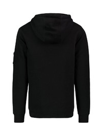 schwarzer Pullover mit einem Kapuze von Urban Surface