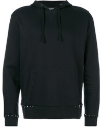 schwarzer Pullover mit einem Kapuze von Valentino