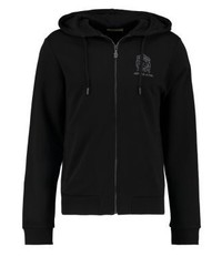 schwarzer Pullover mit einem Kapuze von Versace