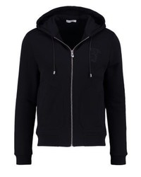schwarzer Pullover mit einem Kapuze von Versace