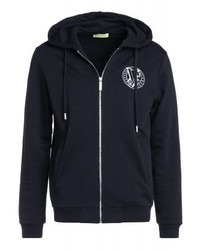schwarzer Pullover mit einem Kapuze von Versace
