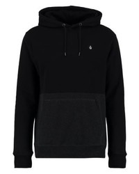 schwarzer Pullover mit einem Kapuze von Volcom