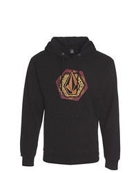 schwarzer Pullover mit einem Kapuze von Volcom