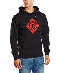 schwarzer Pullover mit einem Kapuze von Volcom