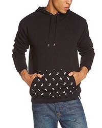 schwarzer Pullover mit einem Kapuze von Wesc