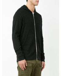 schwarzer Pullover mit einem Kapuze von Wings + Horns