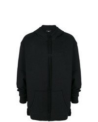 schwarzer Pullover mit einem Kapuze von Yang Li