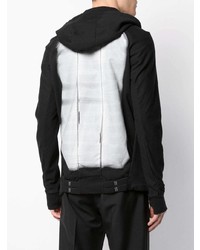 schwarzer Pullover mit einem Kapuze von 11 By Boris Bidjan Saberi