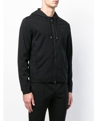 schwarzer Pullover mit einem Kapuze von Emporio Armani