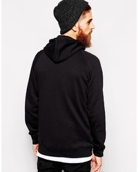 schwarzer Pullover mit einem Kapuze von Cheap Monday