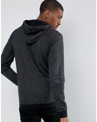 schwarzer Pullover mit einem Kapuze von Esprit