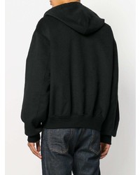 schwarzer Pullover mit einem Kapuze von Alexander Wang