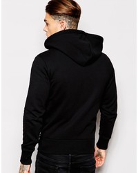 schwarzer Pullover mit einem Kapuze von Diesel