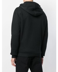 schwarzer Pullover mit einem Kapuze von AMI Alexandre Mattiussi