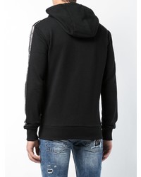 schwarzer Pullover mit einem Kapuze von Philipp Plein