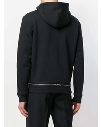 schwarzer Pullover mit einem Kapuze von Saint Laurent