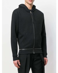 schwarzer Pullover mit einem Kapuze von Saint Laurent