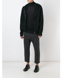 schwarzer Pullover mit einem Kapuze von Haider Ackermann