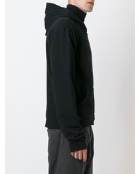 schwarzer Pullover mit einem Kapuze von Haider Ackermann