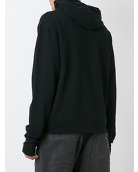 schwarzer Pullover mit einem Kapuze von Haider Ackermann