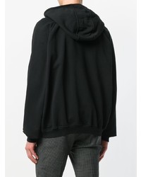 schwarzer Pullover mit einem Kapuze von Haider Ackermann