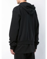 schwarzer Pullover mit einem Kapuze von Heron Preston