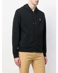 schwarzer Pullover mit einem Kapuze von Polo Ralph Lauren