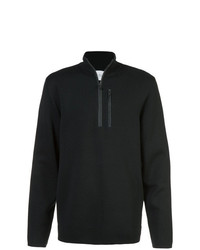 schwarzer Pullover mit einem Reißverschluss am Kragen von Aztech Mountain