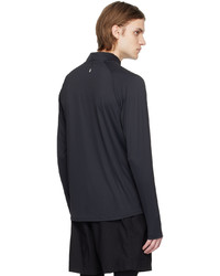 schwarzer Pullover mit einem Reißverschluss am Kragen von The North Face