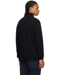 schwarzer Pullover mit einem Reißverschluss am Kragen von Palmes