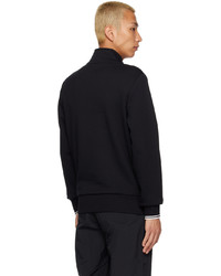 schwarzer Pullover mit einem Reißverschluss am Kragen von Fred Perry
