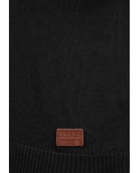 schwarzer Pullover mit einem Reißverschluss am Kragen von BLEND