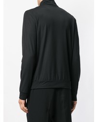 schwarzer Pullover mit einem Reißverschluss am Kragen von Fendi
