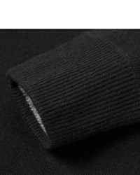 schwarzer Pullover mit einem Reißverschluss am Kragen von rag & bone