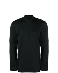 schwarzer Pullover mit einem Reißverschluss am Kragen von Y-3