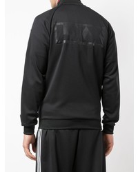 schwarzer Pullover mit einem Reißverschluß von adidas