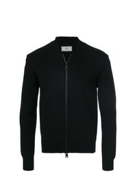 schwarzer Pullover mit einem Reißverschluß von AMI Alexandre Mattiussi
