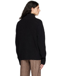 schwarzer Pullover mit einem Reißverschluß von rag & bone