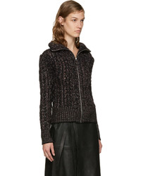 schwarzer Pullover mit einem Reißverschluß von Isabel Marant