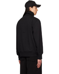 schwarzer Pullover mit einem Reißverschluß von We11done