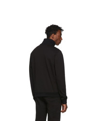 schwarzer Pullover mit einem Reißverschluß von Moncler