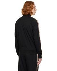 schwarzer Pullover mit einem Reißverschluß von DSQUARED2