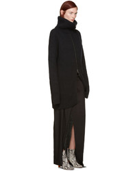schwarzer Pullover mit einem Reißverschluß von Haider Ackermann